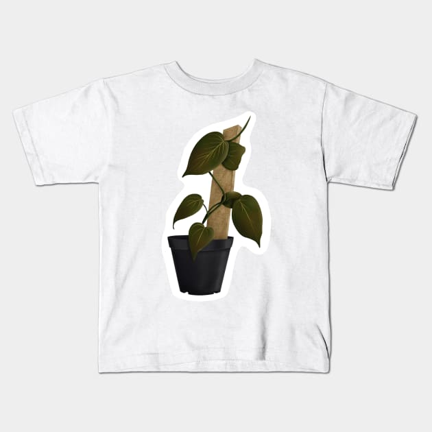 Philodendron Mican Kids T-Shirt by BurningChair
